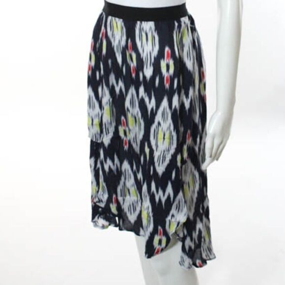 PJK Patterson J Kincaid Blue White Skirt Sz. L - Picture 2 of 6